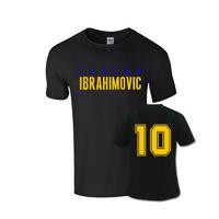 zlatan ibrahimovic front name t shirt black