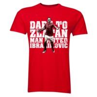 zlatan ibrahimovic dare to zlatan man utd t shirt red