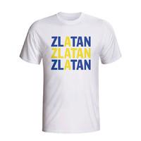 zlatan ibrahimovic sweden player flag t shirt white kids