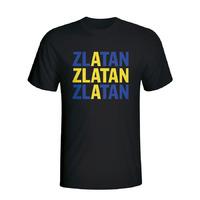 zlatan ibrahimovic sweden player flag t shirt black kids