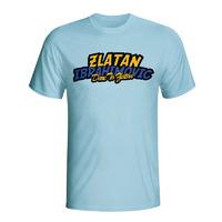 zlatan ibrahimovic comic book t shirt sky blue