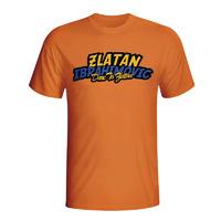 zlatan ibrahimovic comic book t shirt orange