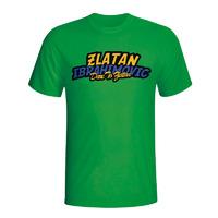 Zlatan Ibrahimovic Comic Book T-shirt (green)