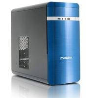 Zoostorm Evolve Desktop PC, AMD A6 7400K, 8GB RAM, 1TB HDD, DVDRW, Intel HD, Windows 10 Home - Blue