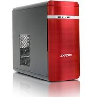 Zoostorm Evolve Desktop PC, Intel Pentium G4560 3.5GHz, 8GB RAM, 1TB HDD, DVDRW, Intel HD, Windows 10 Home - Red