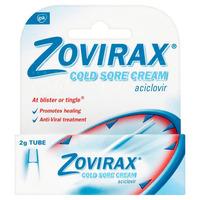 Zovirax Cold Sore Cream 2g Tube