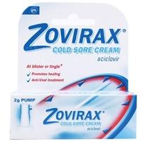 zovirax cold sore cream pump