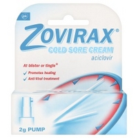 Zovirax Cold Sore Cream 2g Pump