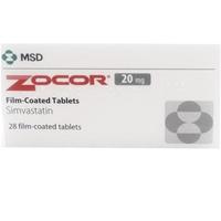 Zocor 20mg (Simvastatin) 28 Tablets