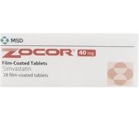 Zocor 40mg (Simvastatin) 28 Tablets