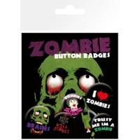 Zombies 6 Piece Badge Pack