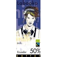 Zotter, Labooko Ecuador, 50% milk chocolate bar - Non sale