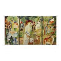 Zoological Garden Triptych By Franz Marc