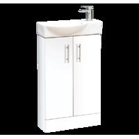 Zone 500mm Mini Vanity Unit - White Gloss