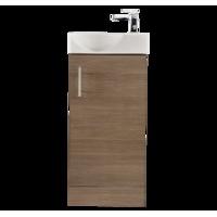 zone 400mm cloakroom unit medium oak