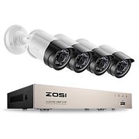 ZOSI 4CH 1080P TVI DVR 2.0MP 1080P CCTV Camera P2P Home Outdoor Security Camera Surveillance CCTV System Kits