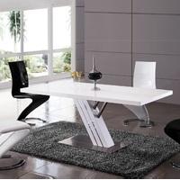 Zoro Dining Table Only In White Gloss And Chrome