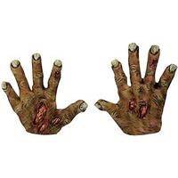 Zombie Rotting Hands Latex Gloves Scary Halloween Fancy Dress