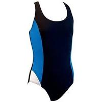 Zoggs Katherine Girls Swimsuit Black/blue/white 28