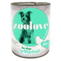 zoolove Wet Dog Food Saver Pack 24 x 800g - Trio di Carne