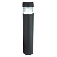 zone 123w es led bollard black ip65 33129