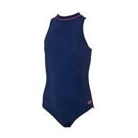 Zoggs Broome Zipped Hi Neck Swimsuit