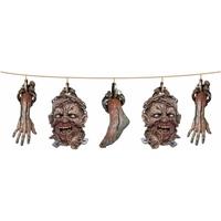 Zombie Head + Limbs Garland