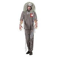 Zombie Doctor Costume Medium For Halloween Living Dead Fancy Dress