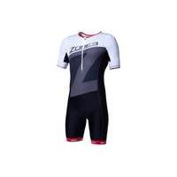 zone3 lava distance short sleeve aero trisuit black m