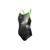 Zone3 Women\'s Cosmic Bound Back Swimsuit | Black/Yellow - 34