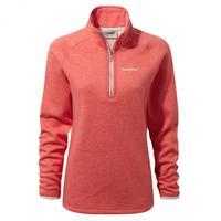 zoe half zip watermelon marl