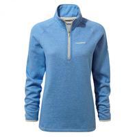 zoe half zip bluebell marl