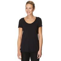 Zoca Women\'s Pique Loose Fit T-Shirt - Black, Black