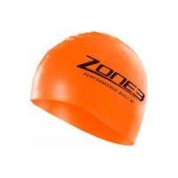 zone3 silicone swim cap orange