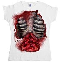 Zombie Open Chest - Womens T Shirt