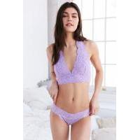 Zoe Cotton Lace Thong, LILAC