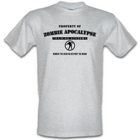 zombie apocalypse training academy male t-shirt.