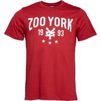 Zoo York Mens Crank Script Logo T-Shirt Rio Red