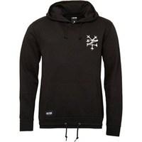 zoo york mens cross bones back print hoody anthracite