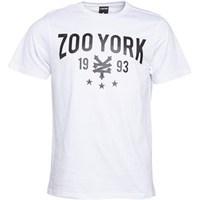 Zoo York Mens Crank Script Logo T-Shirt White