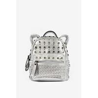 zoe silver studded mini backpack