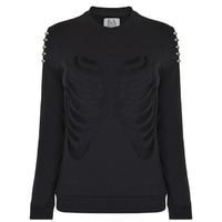 zoe karssen bones piercing sweatshirt