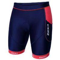 Zone3 Women\'s Aquaflo Plus Tri Shorts (Navy/Coral) Tri Shorts