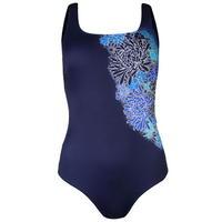 zoggs zen square back swimsuit ladies