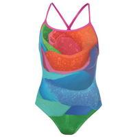 Zoggs Rainbow Rose Aquaback Swimsuit Ladies