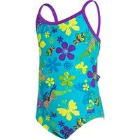 zoggs mermaid flower yaroomba floral girls swimsuit 1 year