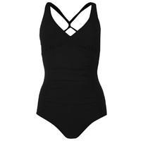 zoggs classic twist back swimsuit ladies