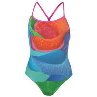 Zoggs Rainbow Rose Aquaback Swimsuit Ladies