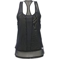 zobha black top cody racer back womens vest top in black