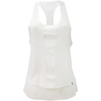 Zobha White Top Cody Racer Back women\'s Vest top in white